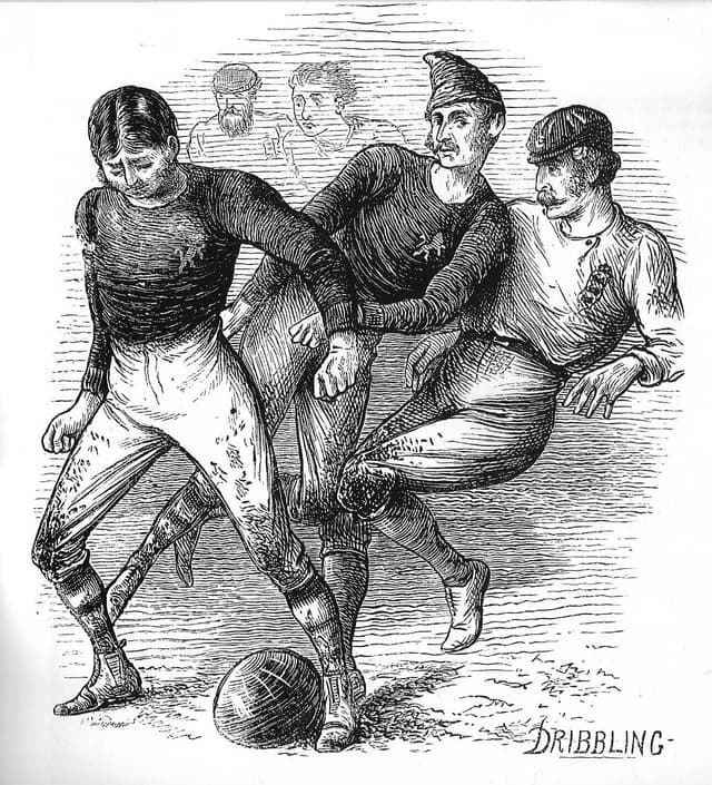 An International Football Match, the illustrated papers