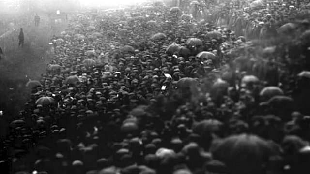 The Khaki Final, 1915, press photograph