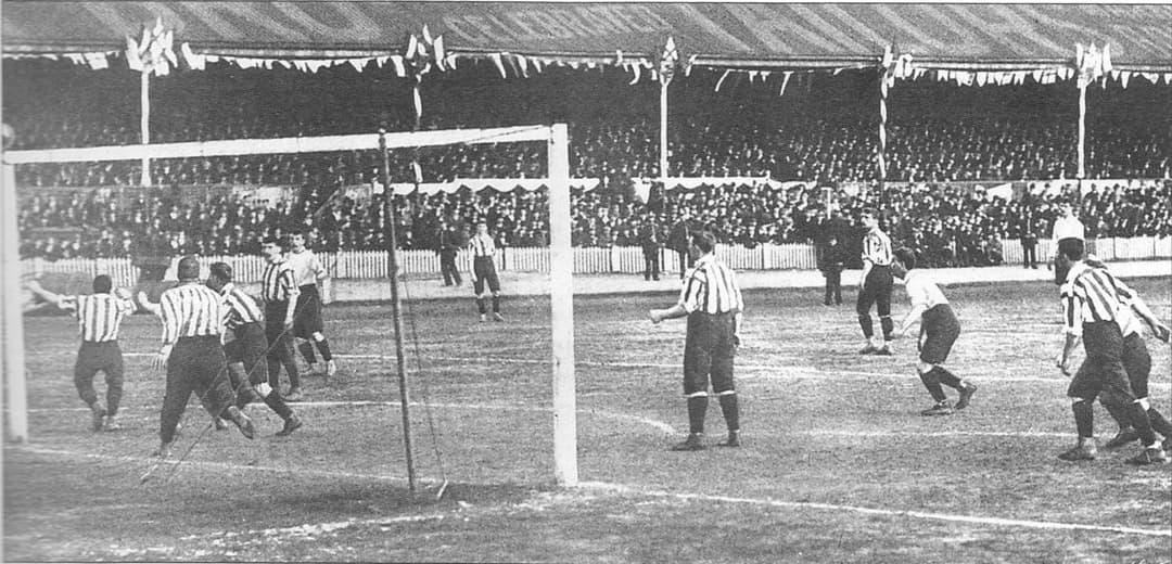 The Cup Final at the Crystal Palace, press photograph