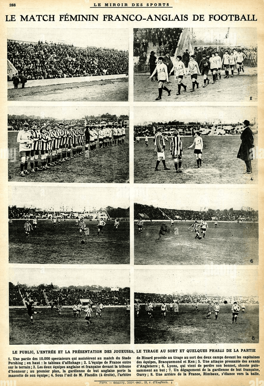 France v. England, November 1920, the French sporting press