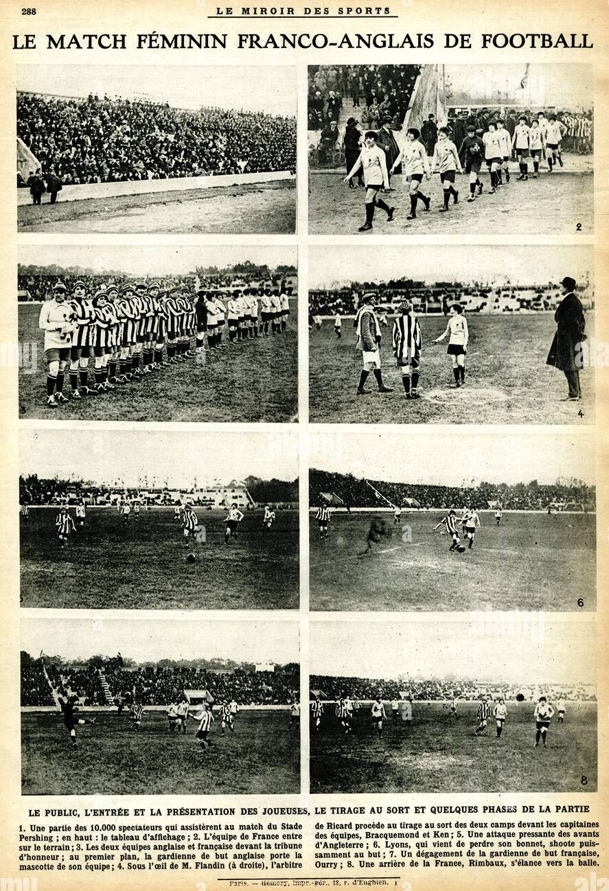 France v. England, November 1920 — sporting magazine cover, November 1920, the French sporting press, 1920