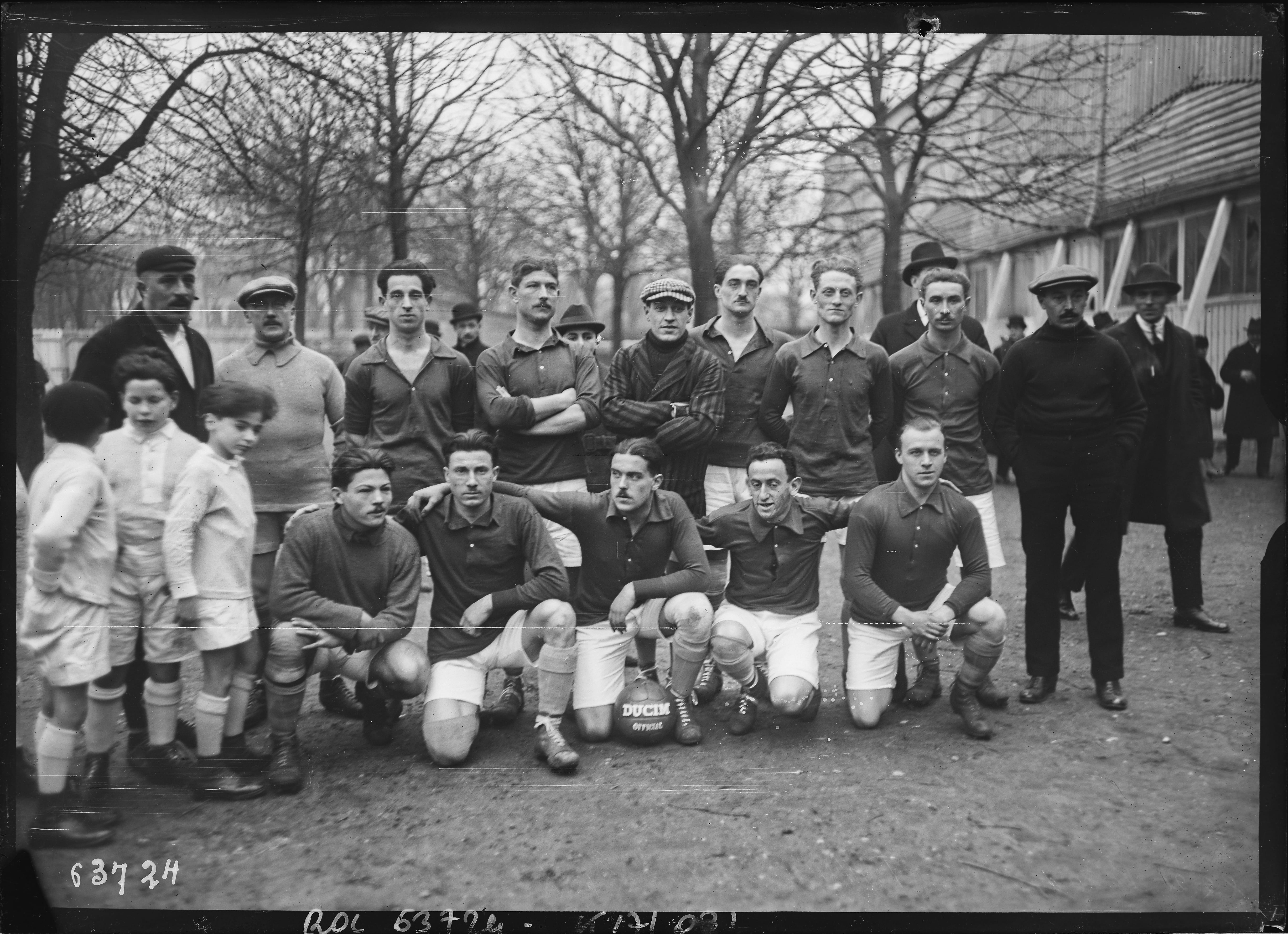 The France Eleven, Parc des Princes, 1921 — glass plate negative, Agence Rol, Agence Rol, 1921