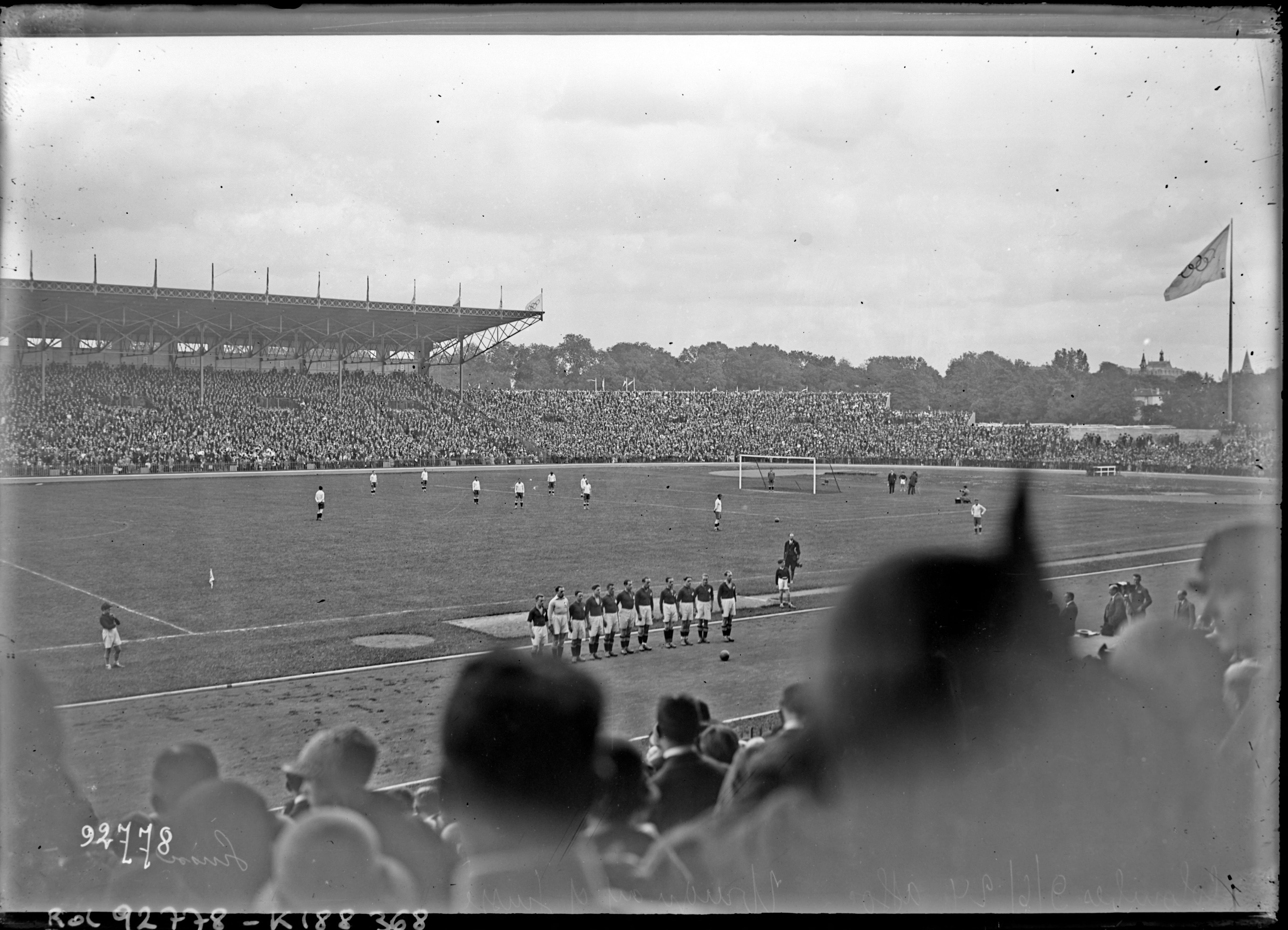 The Olympic Final, Colombes, 9 June 1924 — glass plate negative, Agence Rol, 9 June 1924, Agence Rol, 1924