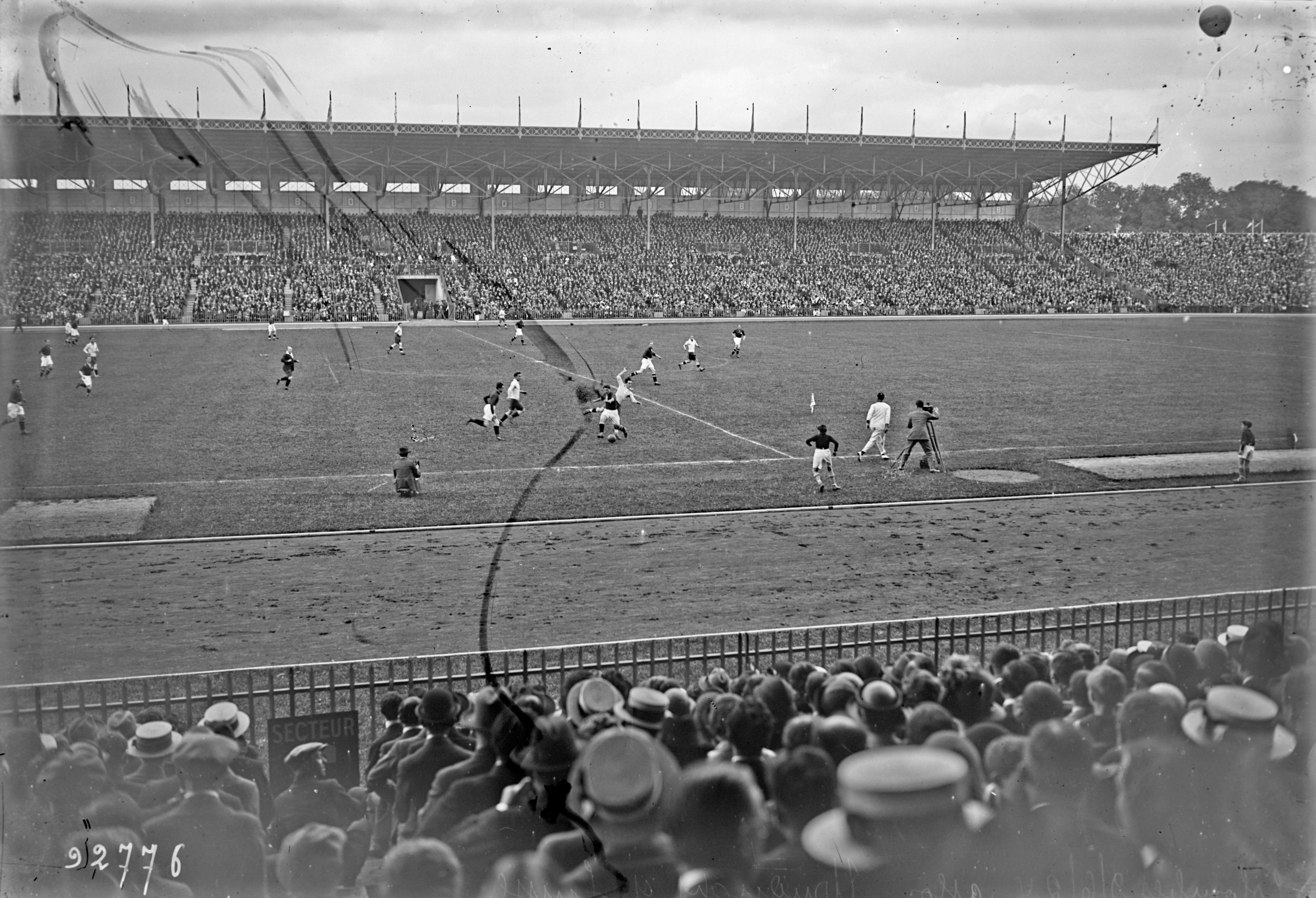 Colombes, the Final in Play, 1924 — photograph, 9 June 1924, Unknown photographer, 1924